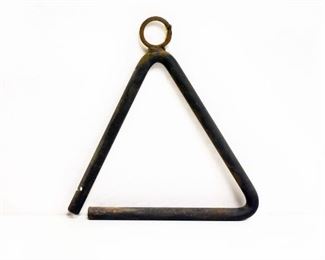11" Iron Triangle Dinner Bell