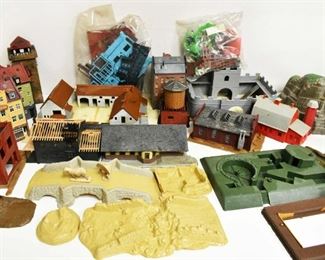 Various Toy Train Buildings