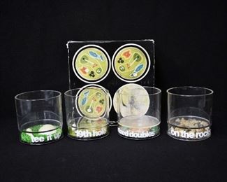 19th Hole Golf Acrylic Glasses