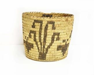 Native Figural Hand Woven Basket