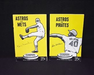 1971 Astros vs Pirates & Mets Official Programs