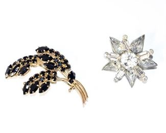 Vintage Rhinestone Brooches