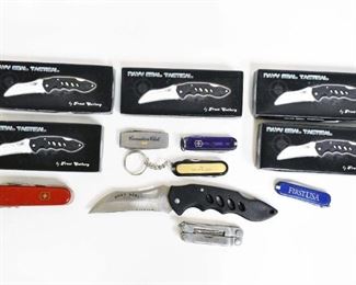 Various Folding Pocket Knives