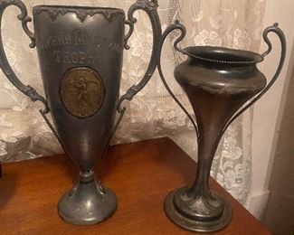 Vintage golf trophies