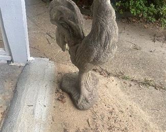 Large concrete rooster
