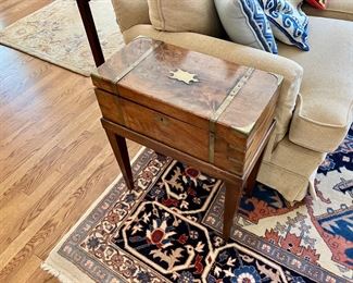Antique English campaign desk