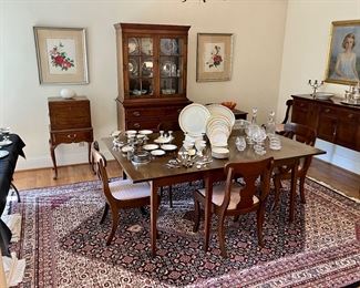 Dining room rug is not for sale