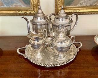 Sterling tea set