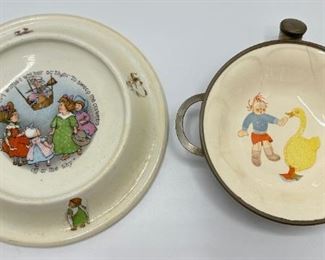 Vintage 1940s Baby Food Warmer Bowl & Dish
Lot #: 71