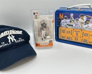 Baseball: Mets Dominos Set, New In Box David Wright Action Figure & Yankees 1999 World Series Cap
Lot #: 96