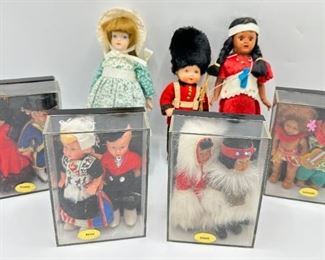 11 Vintage International Dolls, 8 New In Box
Lot #: 93