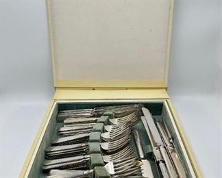 Over 40 Pieces Vintage Rogers Silver Plate Flatware In Box Labeled Our Wedding
Lot #: 61