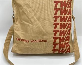 Vintage TWA Airlines Getaway Vacations Shoulder Bag
Lot #: 25