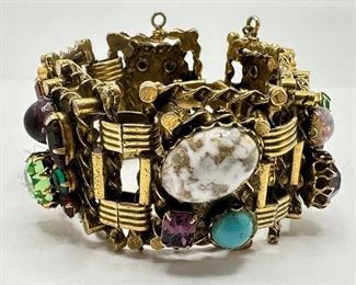 French Mid Century Modern Rhinestone Bracelet
Lot #: 35