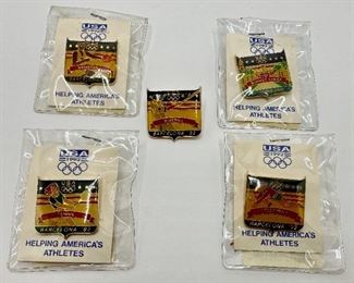 5 Barcelona 1992 Summer Games Olympic Lapel Pins: Tennis, Baseball, Basketball, Volleyball & Summer Games
Lot #: 68