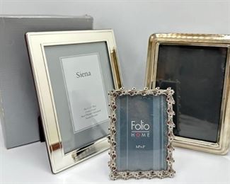 3 Decorative Frames For Photos, 2 Silver Plate, 1 New In Box
Lot #: 108