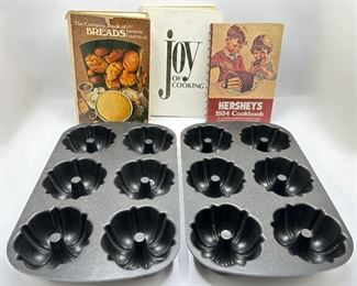 3 Classic Cook Books & 2 Professional Bundt Cake Pans
Lot #: 119