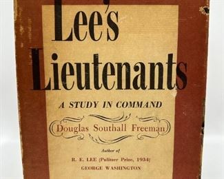 First Edition 1942 Lee's Lieutenants By Douglas Southall Freeman Books
Lot #: 13