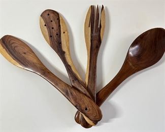 New South American Hardwood Serving Utensils
Lot #: 114