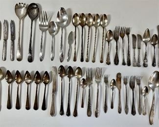 Over 40 Silver Plate Flatware By Roger Brothers, Oneida, Court & More
Lot #: 62