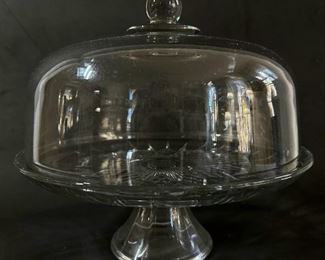 Vintage Two-In-One Cake Plate & Punch Bowl, Top Reverses To Create Multiple Functions
Lot #: 102