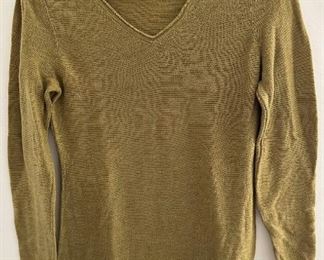 Eileen Eileen Gold Merino Wool Sweater, Size Medium
Lot #: 99