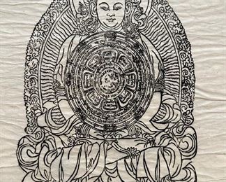 4 Tibetan Buddhist Thangka Wood Block Print, Rice Paper, Unframed
Lot #: 6