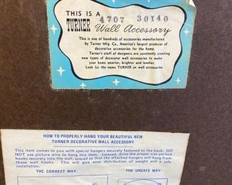 LOT 030- Large vintage oval gold colored mirror from Turner Manufacturing. Made in USA. 52 in by 33in. $475