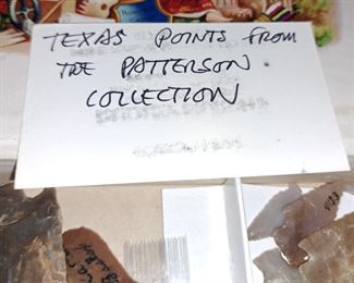 TEXAS POINTS FROM PAT & ELAINE PATTERSON COLLECTION