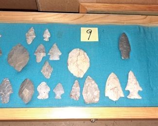WILL SELL CHOICE ARROWHEAD FROM SHOWCASES