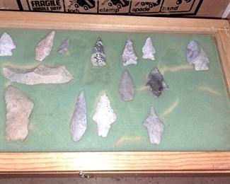 WILL SELL CHOICE ARROWHEAD FROM SHOWCASES