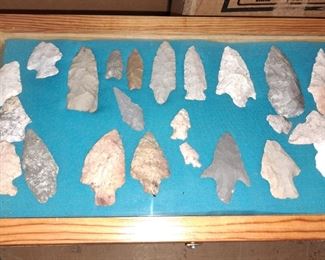 WILL SELL CHOICE ARROWHEAD FROM SHOWCASES