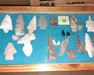 WILL SELL CHOICE ARROWHEAD FROM SHOWCASES