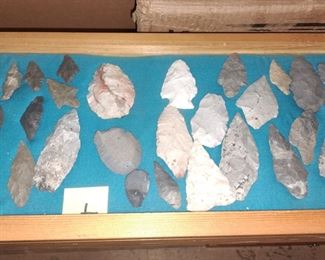 WILL SELL CHOICE ARROWHEAD FROM SHOWCASES