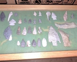 VARIETY OF INDIAN ARTIFACTS