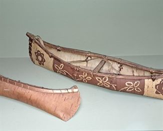 VIEW OF MINI HAND CRAFTED CANOES