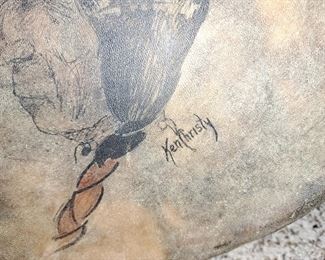 DRUM SIGNED BY KEN THIRSTY