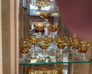 Amber barware