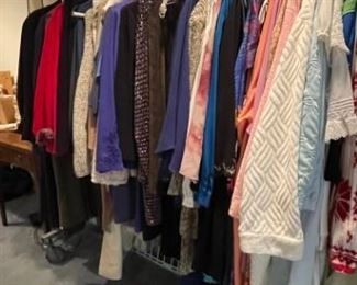 Ladies Clothing.  Many dressy.  All very well cared for.  Sizes 3x and xxl.  Robes.