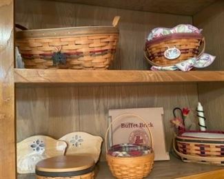 Longaberger baskets and accessories