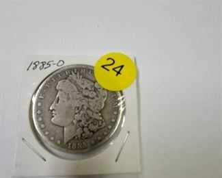 1885-O MORGAN SILVER DOLLAR