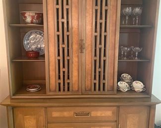 White Furniture Co. mid-century hutch, china cabinet