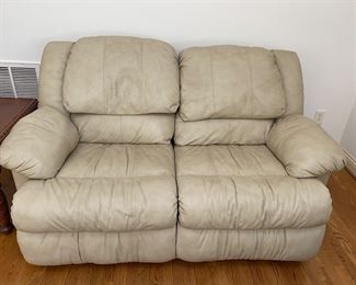 leather reclining loveseat