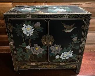 Oriental painted cabinet