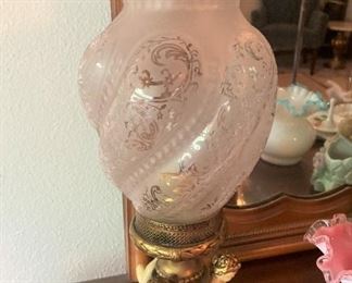 One of two Cherub lamps