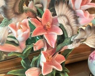 Floral and bird porcelain