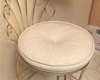 One of two vanity stools
