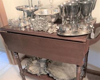 Teacart and more silverplate