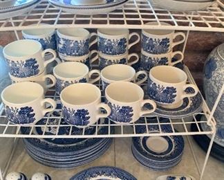 Blue Willow dishes by Churchill - England