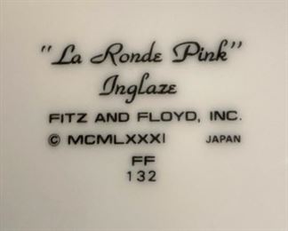 "La Ronde Pink" by Fitz and Floyd